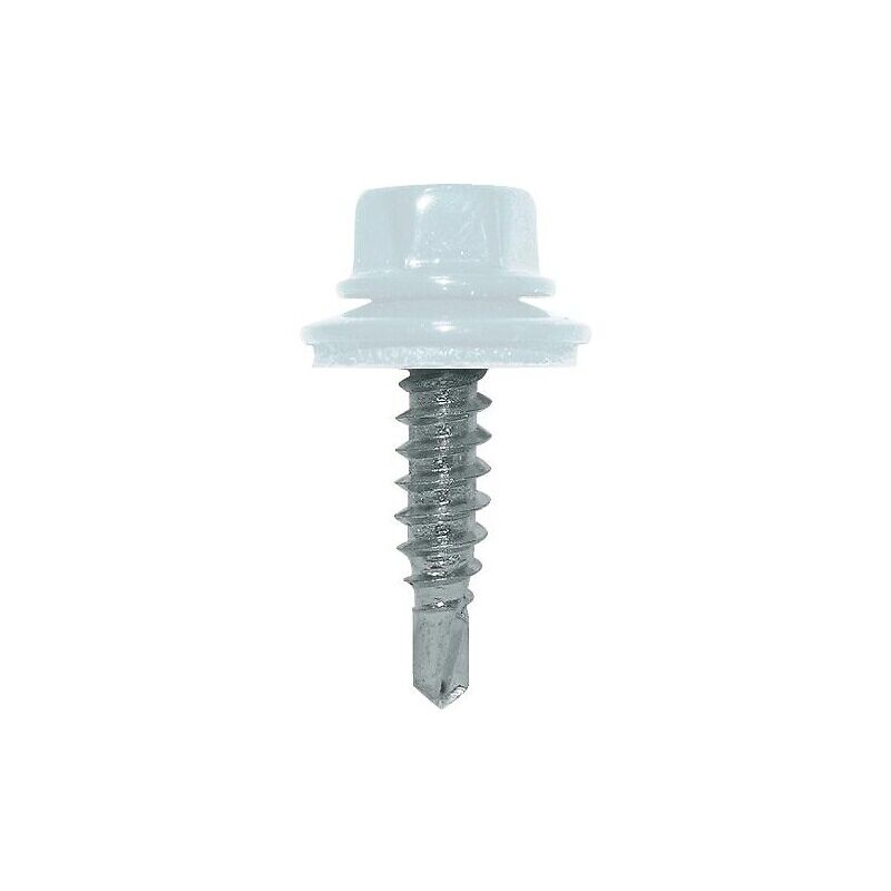 Vis d'assemblage de bardage acier cémenté tête hexagonale laquée Colorvis 4 t coloris sable 4,8x20 mm 100 pièces Etanco