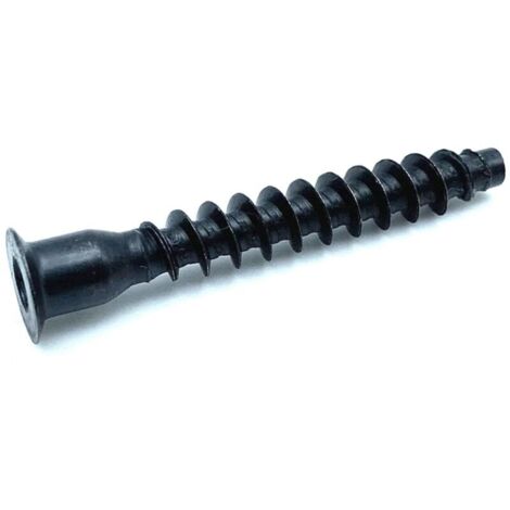 Vis d'Assemblage  Lot de 100 Vis a Bois Tete Fraisee  Ø 7x50 mm  en Acier Galvanisé  Vis Couleur Noir pour Clés Allen 4, Meuble Bois, Panneau Bois, Planche en Bois Bricolage...