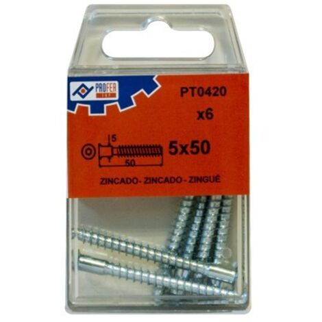 VIS D'ASSEMBLAGE ZN C/6 PCS - 5X50 MM