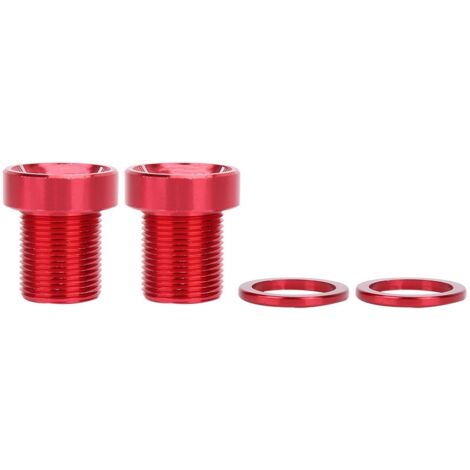 Vis de boîtier de pédalier filetées M15x19mm en titane pour vélo, couleur rouge