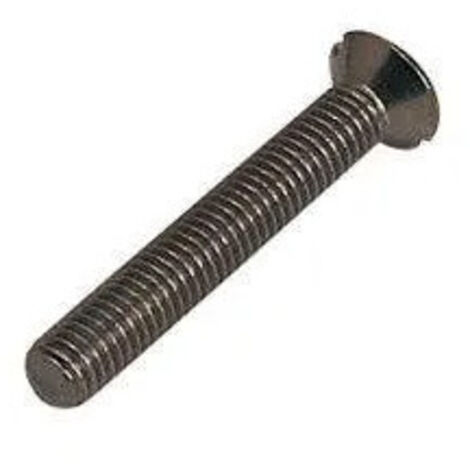 Valentin – Vis de bonde inox 6 mm – Longueur 80 mm – Tête fraisée bombée – Remplacement pour siphon en fonte – Garantie 10 ans