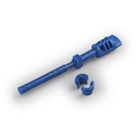 Vis de charnière 14x113mm en plastique bleu (à l'unité) pour coffret