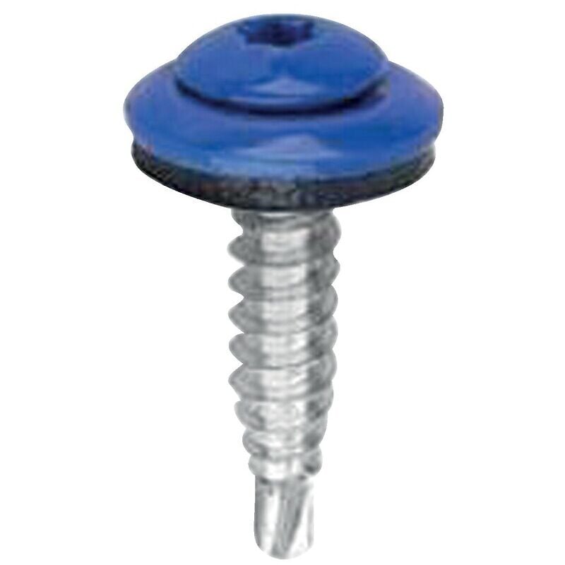 Vis de couturage acier cémenté tête cylindrique bombée torx T20 laquée Belvis Bois, gris anth RAL7016 4,9x20mm, 100 p Etanco