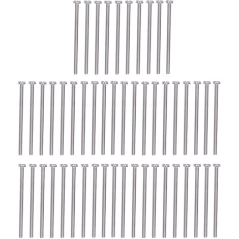Vis de cylindre 50pcs A2-70 Inox pour mécanique précision domestique M3M3x50