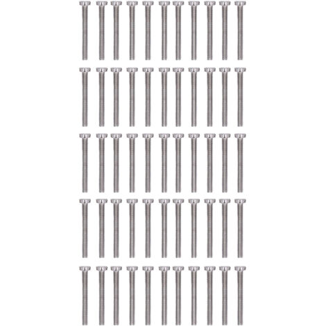 Vis de cylindre à tête plate DIN84 A2-70 stainless 50 pièces M3x25mm pour mécanique précision ménage