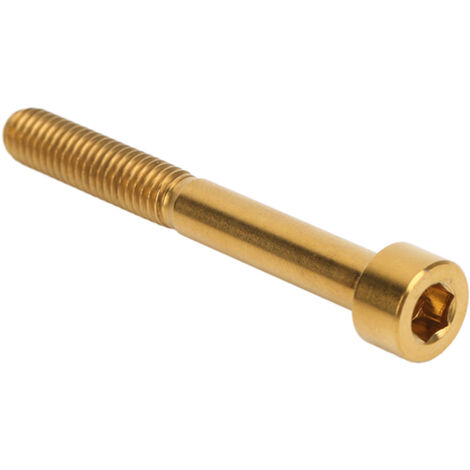 Vis de direction en titane doré M6x50mm pour vélo, pièce cyclisme extérieur durable