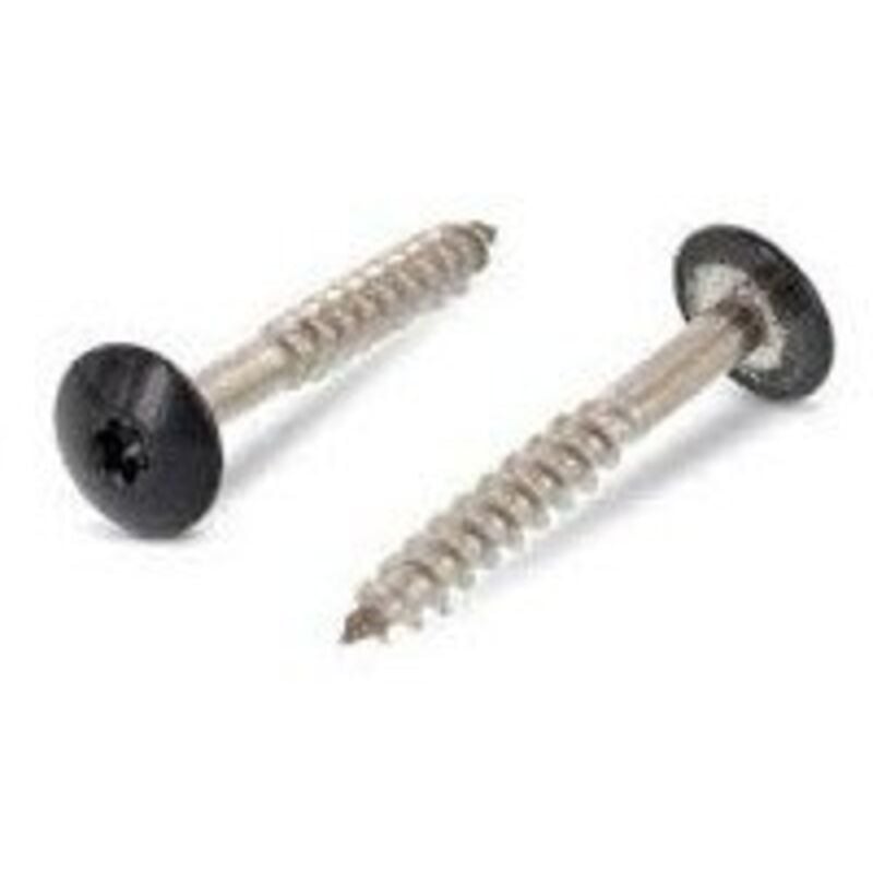 Vis de facade torx T20 4.8X25 Diamètre de tête: 12.3 Inox A2 RAL7016 gris anthracite-100 pièces