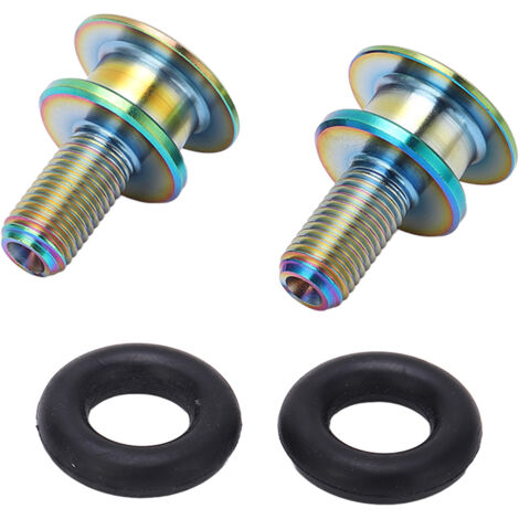 Vis de fixation en alliage de titane pour manivelle VTT, boulon M8x15mm avec alésage carré, coloris assortis