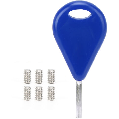 Vis de fixation pour ailerons de surf FCS - Jeu de pièces de rechange bleu pour équipement de surf