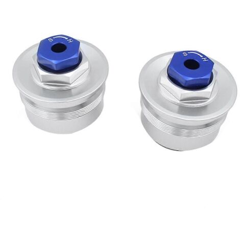 Vis de joint d'huile de moto, argent et bleu--
