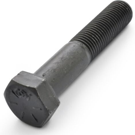 Vis De Lame - Lot De 1 - Acier Trempé - Filetage 3/8" 24 UNF - Pour Tondeuse Castelgarden Snapper Stiga - Ø9.5mm L51mm