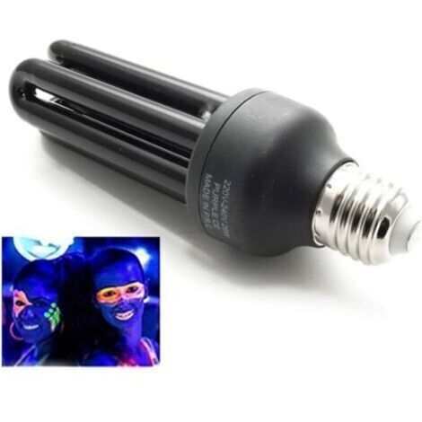 Vis de lumière noire UV E27, 3U12 Diamètre du tube 36WW Convient pour Disco, Party, DJ, Black Light, Neon Light