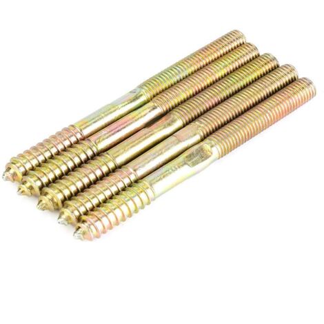 Vis de meubles à double extrémité, vis de cheville, vis à double extrémité durable, pour outil de menuisier Fournitures de travail du bois Outils de(10  120 5pcs)