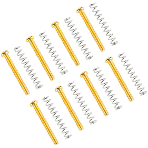 Vis de Montage Dorés pour Micro Guitare Humbucker, Ressorts et Cadre Inclus