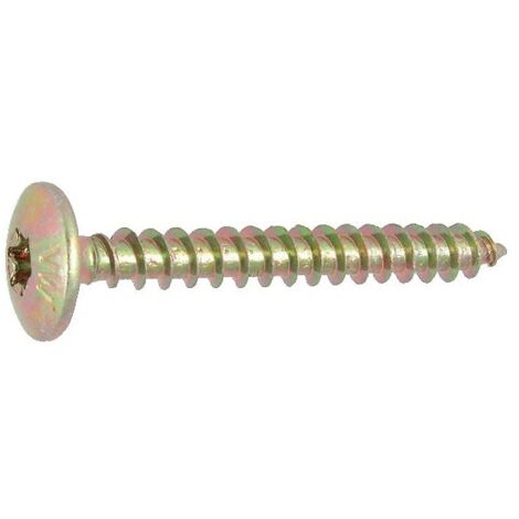 Vis de penture empreinte Torx acier zingué bichromaté entièrement filetées, diamètre 5 mm, longueur 25 mm, boîte de 250 vis - VISWOOD