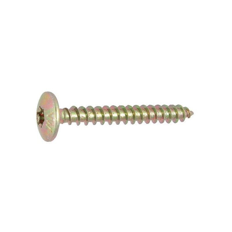 Vis de penture empreinte Torx acier zingué bichromaté entièrement filetées, diamètre 6 mm, longueur 45 mm, boîte de 200 vis Viswood