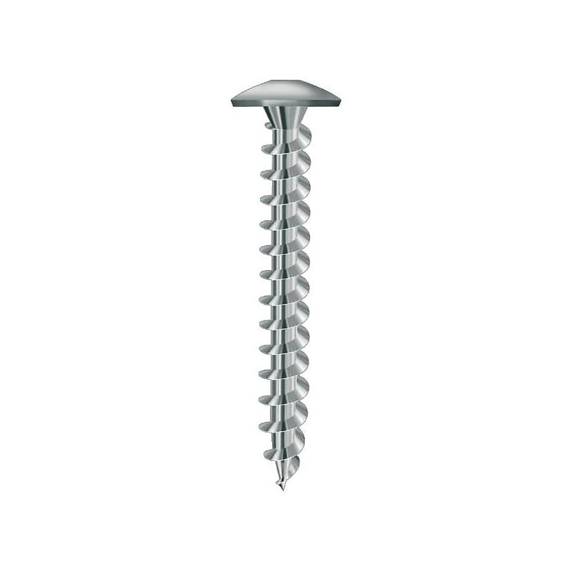 Vis de penture empreinte Torx acier zingué blanc entièrement filetées, dimensions 6 x 25 en boîte de 250 pièces Viswood
