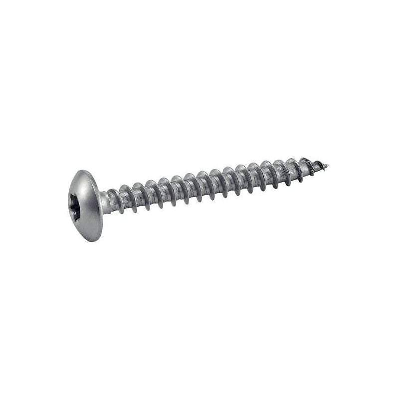 Vis de penture tête cylindrique large empreinte torx inox A4 7x50mm boîte de 100 pièces Acton