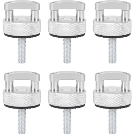 [Vis de pression rapide] [PFS] [JK JL JT] [Remplaçant résistant] PFS 6PCS Vis de pression rapide en aluminium billette et acier inoxydable avec anneau D pour Jeep JK (2007-2018), JL/JT (2018-2022) - A