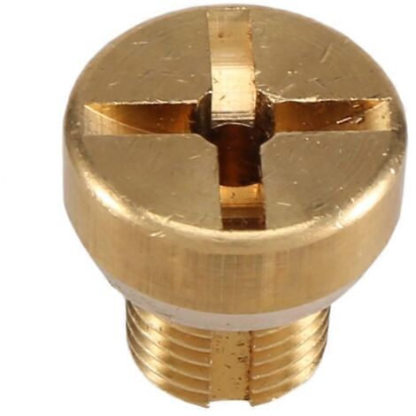 Vis de purge dorée du vase d'expansion du liquide de refroidissement du radiateur