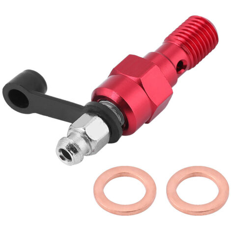 Vis de purge M10x1.0mm pour maître-cylindre de frein moto, boulon banjo et raccord