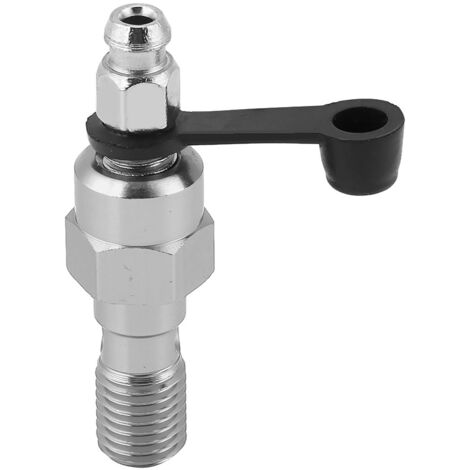 Vis de purge M10x1,25mm pour maître-cylindre et étrier de frein moto - Bouchon de protection argenté