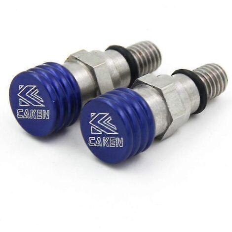 Vis de purge pour bouchon de réservoir de frein, entretoise de moyeu de roue et vis de purge usinées CNC pour motos Yamaha YZ250F (2009-2013) et YZ450F (2009-2015)