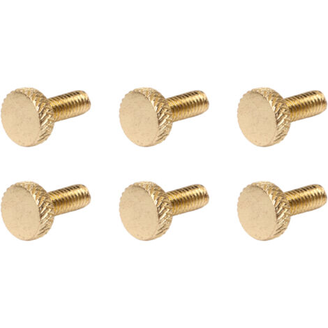 Vis de réglage fin pour pont tremolo guitare électrique, 6 pièces en métal doré, blocage de cordes
