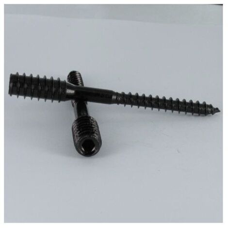 Vis de reglage pour fenêtre 6X80 Filetée sur 40/26 Acier zingué noir-1 pièce