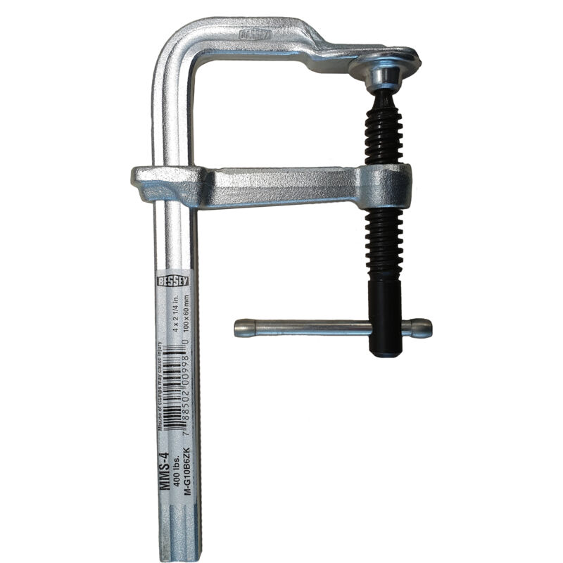 Vis de serrage tout acier avec goupille cruciforme en métal ClassiX gs-k 200/60 Bessey GS20B6ZK