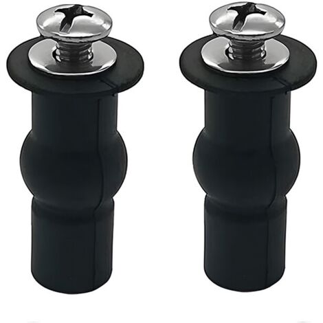 Vis de siège de toilette, Fixations de charnières pour abattant WC,  Accessoire de fixation pour abattant convient à toutes les toilettes (18 mm)