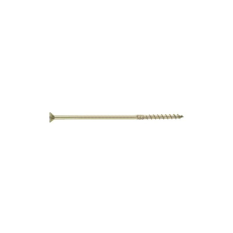 Vis à bois structurelle tête fraisée - Acier électrozingué jaune - Torx 8x100 mm - T40 - Boite de 50