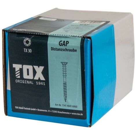 Vis d'écartement diam. 6 x 60 mm zingué bleu Torx