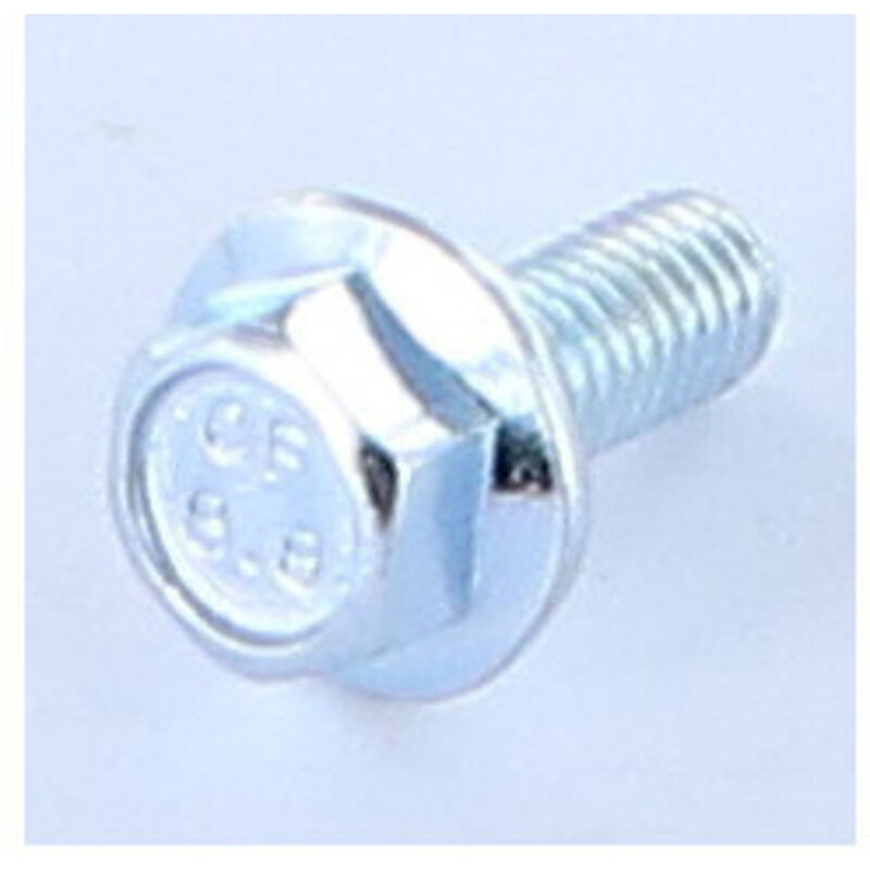Vis métaux Tête hexagonale th M6X8 Embase collerette crantée Classe 8.8 Acier zingué-500 pièces
