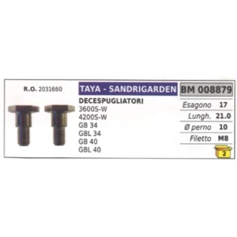 Vis d'embrayage SANDRIGARDEN débroussailleuse 3600S-W 4200S-W GB 34 GBL 34 2031660