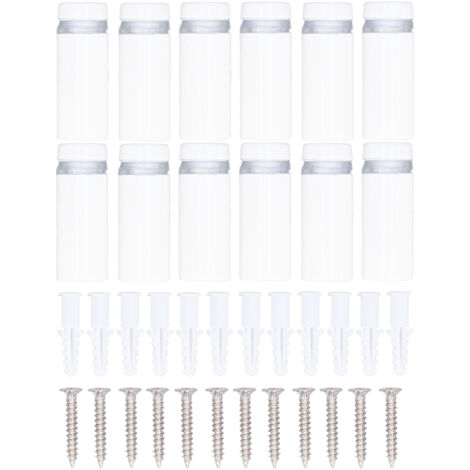 Vis d'entretoise en acier inoxydable, 12 pièces, matériel publicitaire pour panneau mural, clou pour acrylique 12x30mm