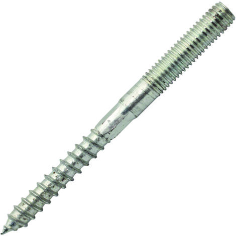 Vis Double Filet Tx25 M8X80 Z.Blanc