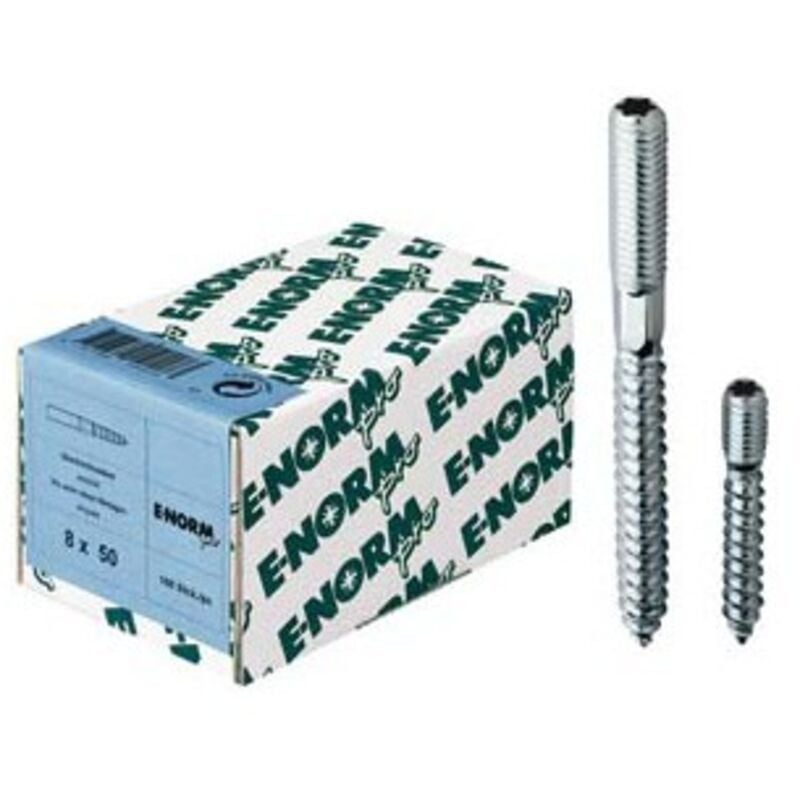 Vis double filetage galva isr 15 M6x80 hp E-normpro Par 100)