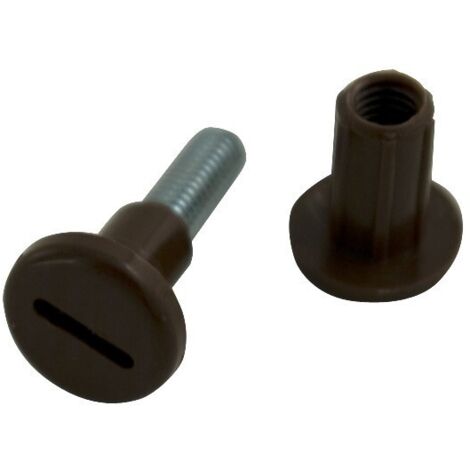 VIS+ECROU DE RACCORDEMENT MARRON C/4 - 28-34