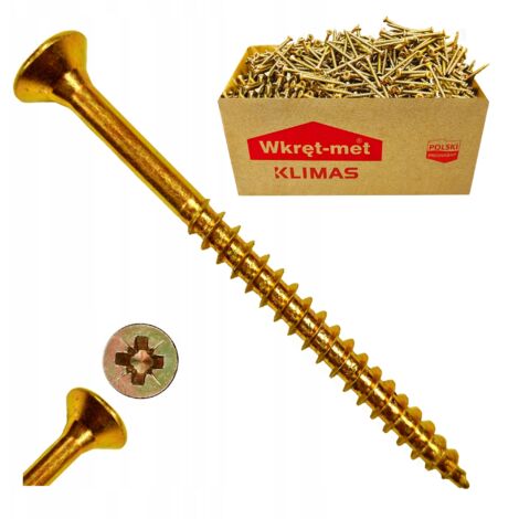 Vis en acier trempé - 6x90 mm - Galvanisé - Résistant - Idéal pour le bois - 5 KG