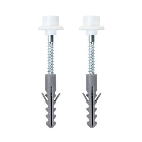 Vis Fixation WCFixation WC sur Pied ToiletKit Fixation WC au SolChevilles en Acier Inoxydable pour WC et Bidet à PlancherKit de Fixation pour Cuvette de WCAccessoires de Salle de Bain2 Pièces