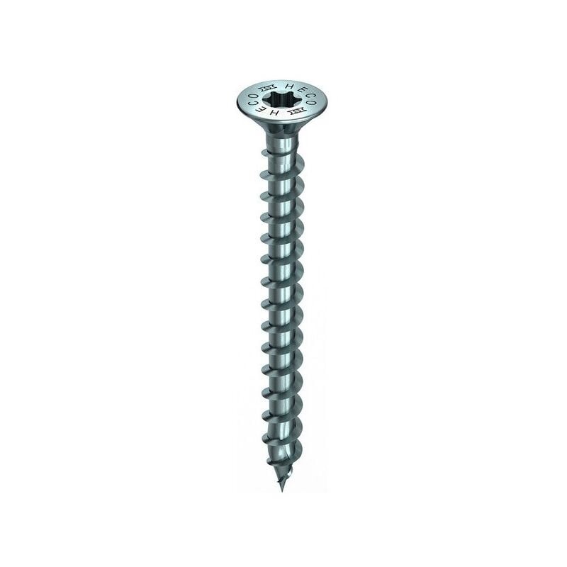 Vis HECO-Topix-Plus - Ø3,5x30mm - Tête Fraisée à poches de fraisage - Filetage Total - T20 - Boite de 1000 - 60256