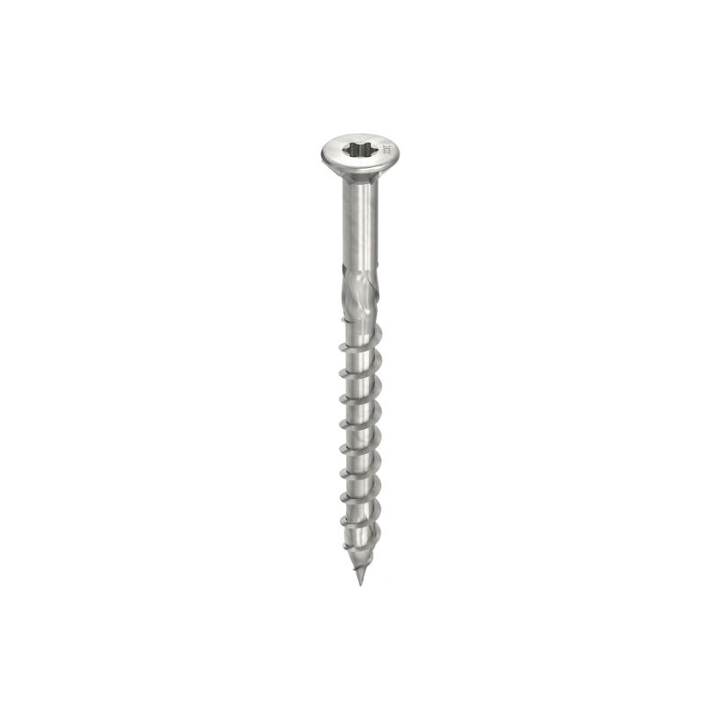 Vis Heco Topix-Plus Inox pour terrasse - Ø5x60mm - Tête Fraisée bombée - Filetage sous tête - T20 - Boite de 350 - 61771