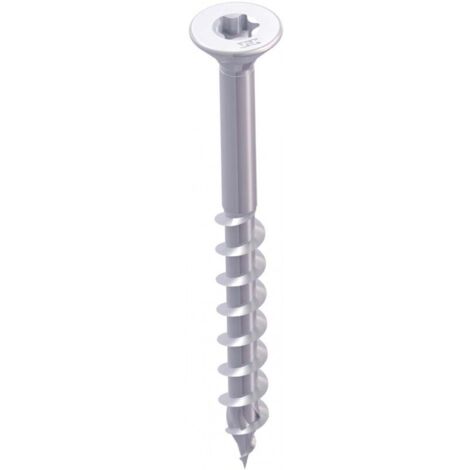 Vis HECO-TOPIX - tete fraisée - SeKo T-Drive 4,5x 80 zingué Filetage partiel (Par 200)