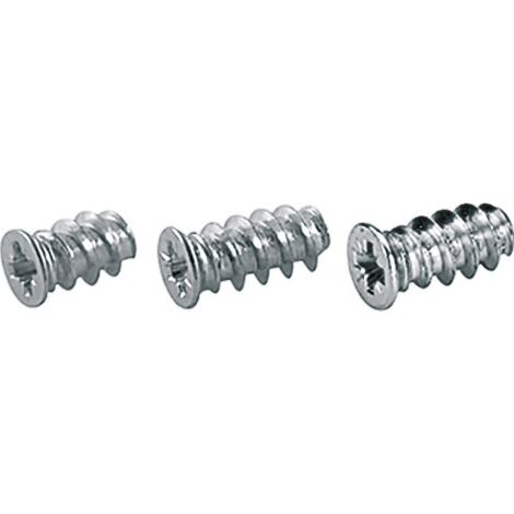 Vis Hettich à fixation directe pour plaque de montage cruciforme acier zingué 6,3 x 11 mm - 47451