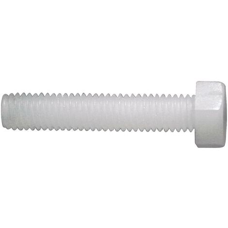 Vis hexagonales TOOLCRAFT 830221 10 pc(s) M2.5 20 mm tête hexagonale 6 pans extérieurs plastique, Polyamide N/A C27559