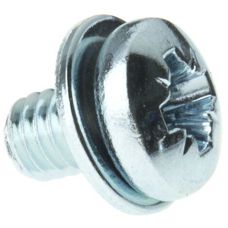 Vis indesserable à tête Cylindrique, M4 x 6mm, en Acier ( Prix pour Sachet de 100 )