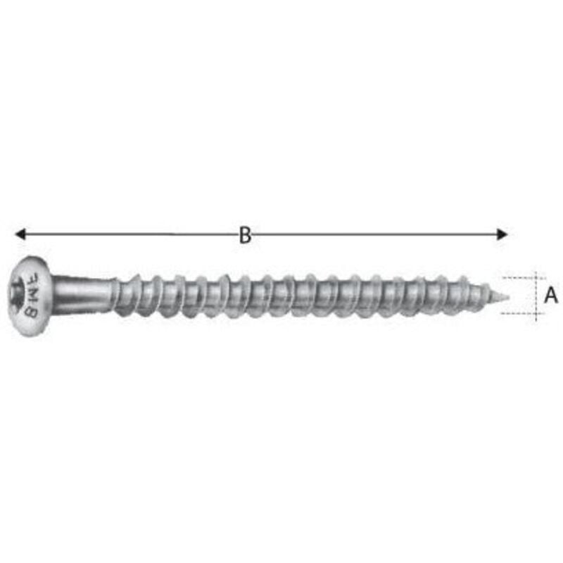 Simpson Strong Tie - Vis inox inoxydable CSA50X40S rail (Par 250)