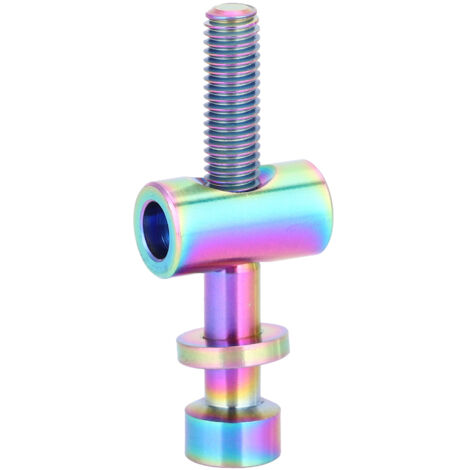Vis M5x30/35/40 en Alliage de Titane pour Tige de Selle Vélo, Tête Ronde Vis Arc-en-Ciel (M5x35)
