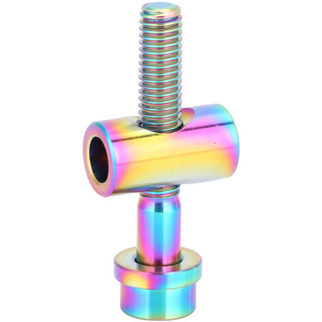Vis M5x30/35/40mm Alliage Titane pour Tige de Selle Vélo, Tête Ronde Vis Arc-en-Ciel (M5x30)